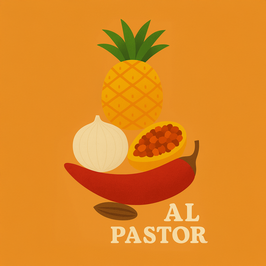 Al Pastor Sauces (6) – Guajillo and Pineapple Flavor for Tacos, Shrimp, Rice Bowls and More