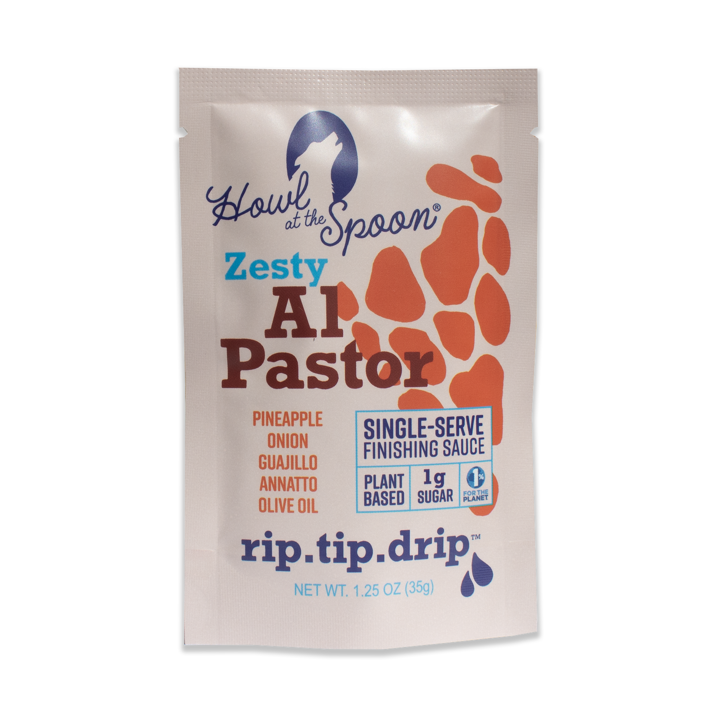 Al Pastor sauce packet from Howl at the Spoon
