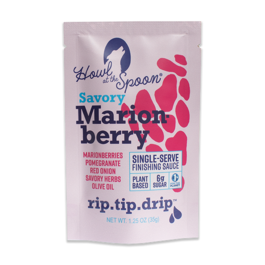 Howl at the Spoon's Savory Marionberry, 6 Single-Serve Sauces  - No Preservatives, Natural, Plant Based, Vegan