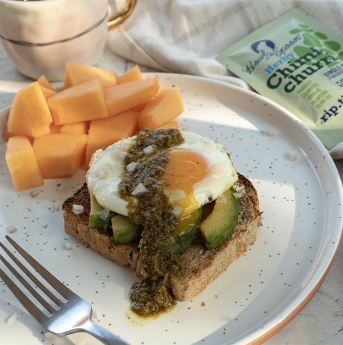 Howl at the Spoon Chimichurri Breakfast Toast 