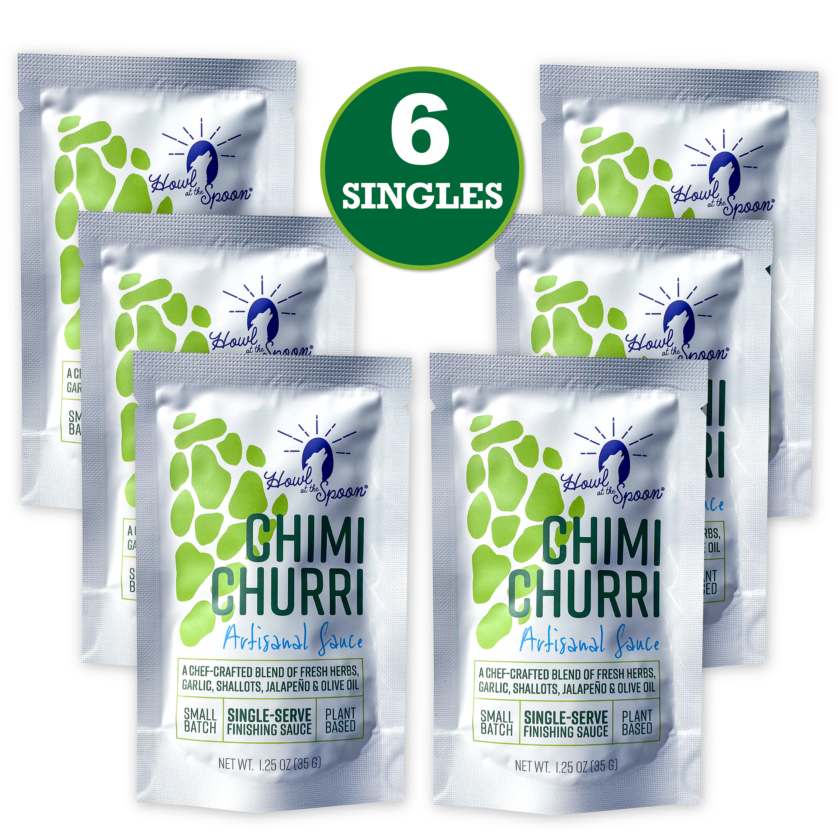 Howl at the Spoon's Chimichurri, 6 Single-Serve Sauces